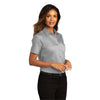 Port Authority Women's Gusty Grey Short Sleeve SuperPro React Twill Shirt