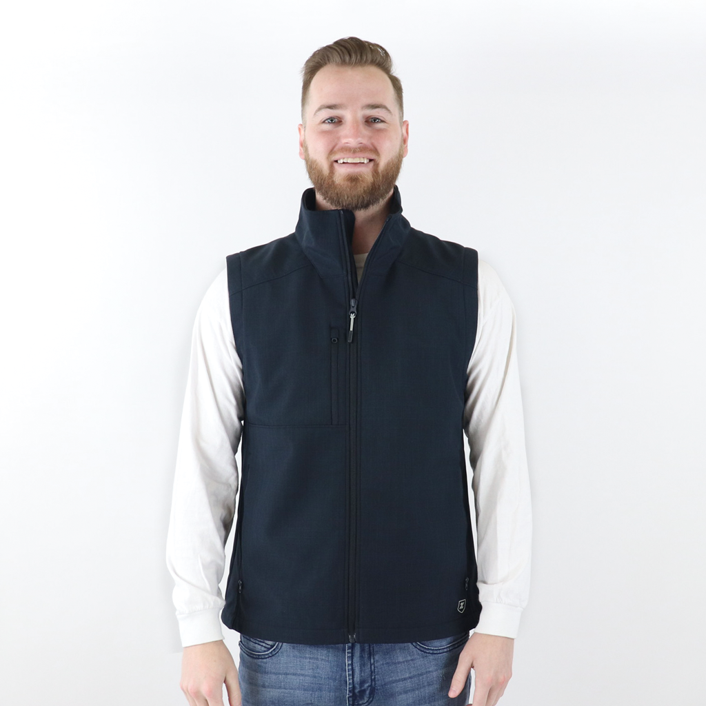 48-Hour Zusa Men's Black Cross-Hatch Wanderlust Vest