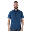 Zusa Men's Dark Lagoon Heather Itasca Polo