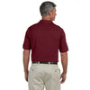 Harriton Men's Wine 6 oz. Ringspun Cotton Pique Short-Sleeve Polo