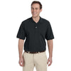 Harriton Men's Black 5.6 oz. Tall Easy Blend Polo