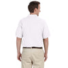 Harriton Men's White 5.6 oz. Tall Easy Blend Polo