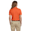 Harriton Women's Team Orange 5.6 oz. Easy Blend Polo