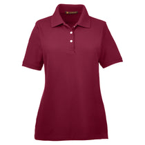 Harriton Women's Wine 5.6 oz. Easy Blend Polo