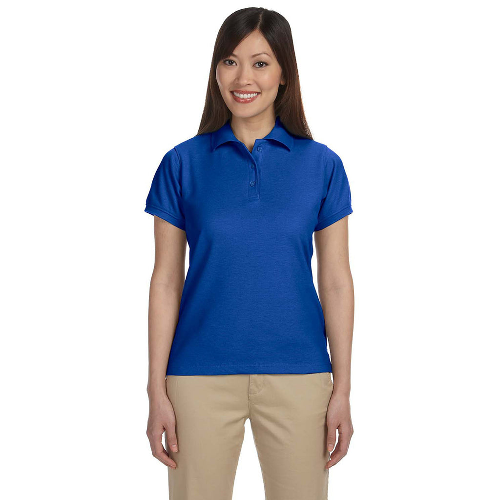 Harriton Women's True Royal 5 oz. Blend-Tek Polo