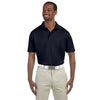 Harriton Men's Navy 4 oz. Polytech Polo