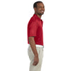 Harriton Men's Red 4 oz. Polytech Polo