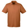 Harriton Men's Texas Orange 4 oz. Polytech Polo