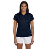 Harriton Women's Navy 4 oz. Polytech Polo