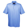 Harriton Men's Industry Blue Advantage IL Snap Placket Performance Polo