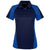 Harriton Women's Dark Navy/ True Royal/ Dark Charcoal Advantage Snag Protection Plus Colorblock Polo