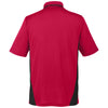 Harriton Men's Red/ Black Tall Flash Snag Protection Plus Colorblock Polo