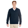 Harriton Men's Dark Navy Pilbloc V-Neck Sweater