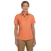 Harriton Women's Nectarine Barbados Textured Camp Shirt