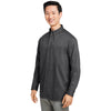 Harriton Men's Dark Charcoal Advantage IL Long-Sleeve Workshirt