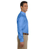 Harriton Men's French Blue Long-Sleeve Oxford with Stain-Release