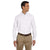 Harriton Men's White Long-Sleeve Oxford with Stain-Release