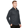 Harriton Men's Dark Charcoal Advantage Snag Protection Plus Quarter-Zip