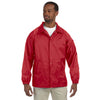 Harriton Men's Red Nylon Staff Jacket