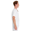 Harriton Men's White Restore 4.9 oz. Scrub Top