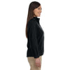 Harriton Women's Black 8 oz. Full-Zip Fleece