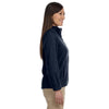 Harriton Women's Navy 8 oz. Full-Zip Fleece