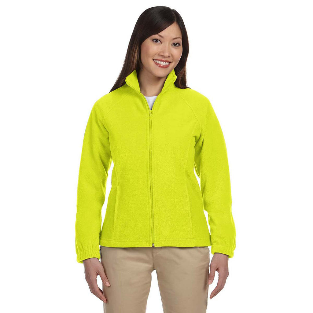 Harriton Women's Safety Yellow 8 oz. Full-Zip Fleece