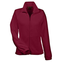 Harriton Women's Wine 8 oz. Full-Zip Fleece