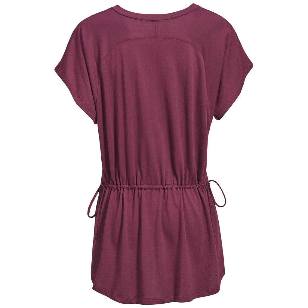 Expert Women's Maroon American Moca Cinch Back Tee