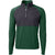 Cutter & Buck Men's Hunter/Black Adapt Eco Knit Hybrid Recycled Quarter Zip