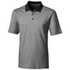 Cutter & Buck Men's Black Forge Polo Tonal Stripe