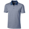 Cutter & Buck Men's Indigo Forge Polo Tonal Stripe Tailored Fit