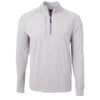 Cutter & Buck Men's Polished Heather Adapt Eco Knit Heather Quarter Zip