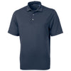 Cutter & Buck Men's Navy Blue Virtue Eco Pique Recycled Polo