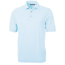 Cutter & Buck Men's Atlas Virtue Eco Pique Stripped Recycled Polo
