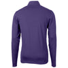 Cutter & Buck Men's College Purple Virtue Eco Pique Recycled Quarter Zip Pullover