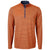 Cutter & Buck Men's College Orange/Navy Blue Virtue Eco Pique Micro Strip Recycled Quarter Zip