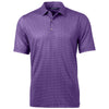 Cutter & Buck Men's College Purple Pike Banner Print Stretch Polo