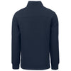 Cutter & Buck Men's Navy Blue Roam Eco Recycled Quarter Zip Pullover