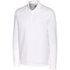 Cutter & Buck Men's White Advantage Long Sleeve Polo