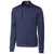 Cutter & Buck Men's Liberty Navy Stealth Half Zip