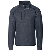 Cutter & Buck Men's Liberty Navy Heather Mainsail Half Zip