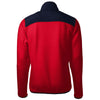 Cutter & Buck Men's Red/Navy Blue Cascade Eco Sherpa Fleece Jacket