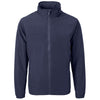 Cutter & Buck Men's Navy Blue Charter Eco Recycled Full Zip Jacket