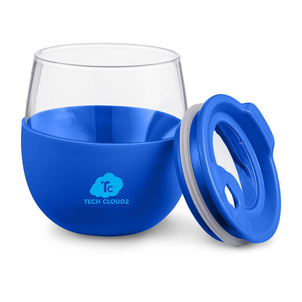 Primeline Reflex Blue 18.59 oz. Orb Glass Tumbler