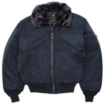 Alpha Industries Men's Replica Blue B-15 Flight Jacket