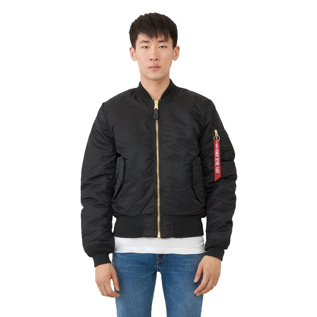 Alpha Industries Men's Black MA-1 Slim Flight Jacket