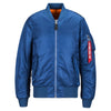 Alpha Industries Men's Blue MA-1 Slim Flight Jacket