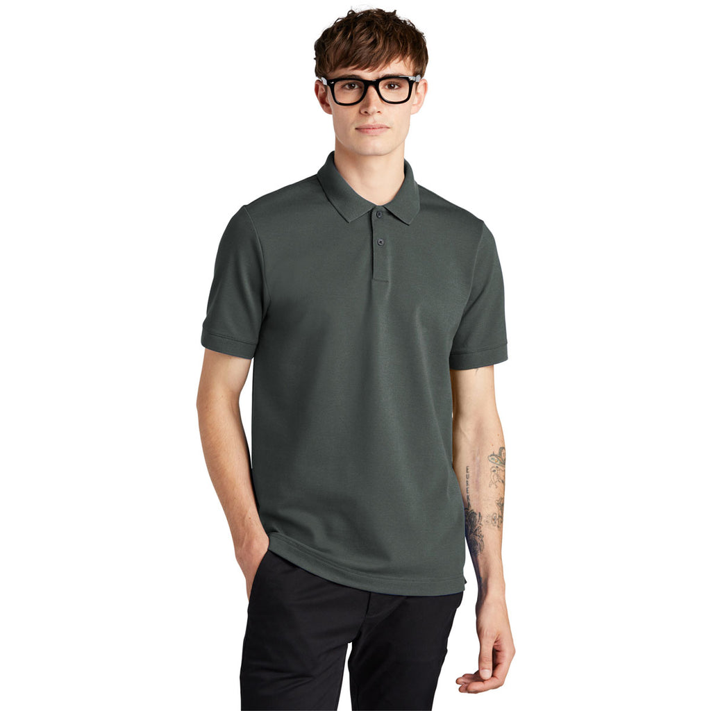 Mercer+Mettle Men's Anchor Grey Stretch Heavyweight Pique Polo