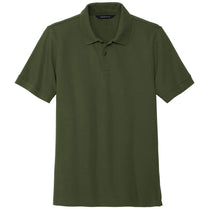 Mercer+Mettle Men's Townsend Green Stretch Heavyweight Pique Polo